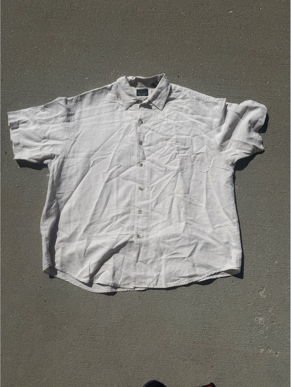 Greg Norman Collection XL Linen Cotton Blend Short Sleeve Shirt